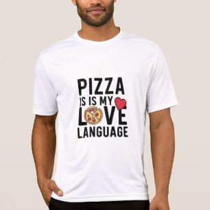 T-shirt Pizza est ma langue d'amour