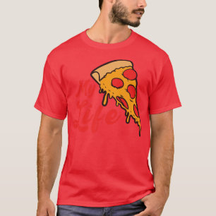 T-shirt Pizza Est Ma Vie Salami Pizza Lover Drôle Foodieki