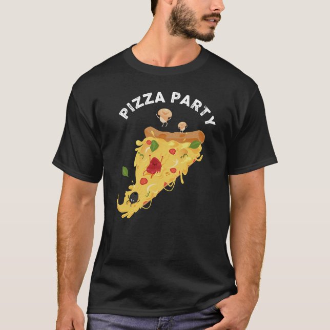 T-shirt Pizza est un moment de bonheur (Devant)