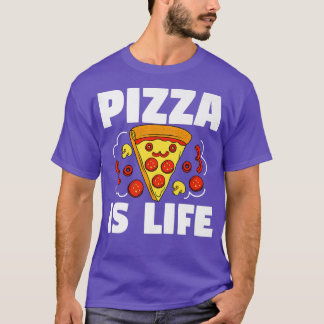 T-shirt Pizza Est Vie Pizza Pie Alimentation Amateur Amour