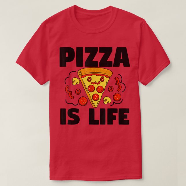 T-shirt Pizza Est Vie Pizza Pie Alimentation Amusant3381 (Design devant)