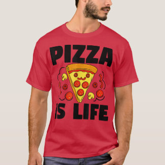 T-shirt Pizza Est Vie Pizza Pie Alimentation Amusant3381