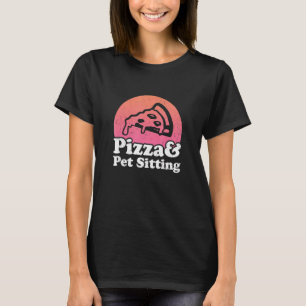 T-shirt Pizza Et Animaux Assis Animaux Animaux Animaux Ani