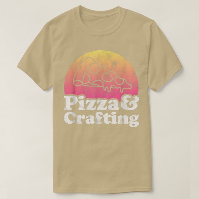 T-shirt Pizza et artisanat ou artisanat  (Design devant)