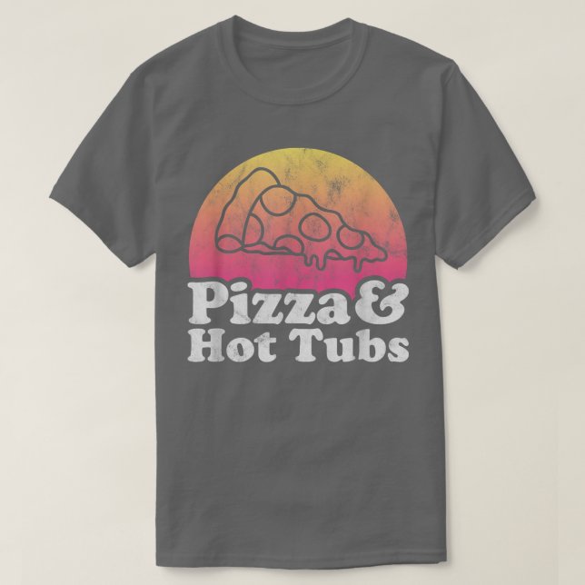 T-shirt Pizza Et Bains À Remous Ou Bain À Remous 13922936 (Design devant)