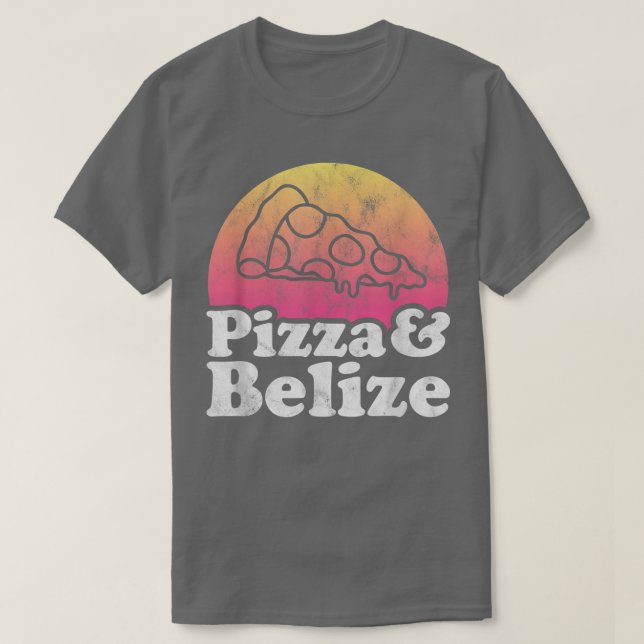 T-shirt Pizza et Belize  (Design devant)