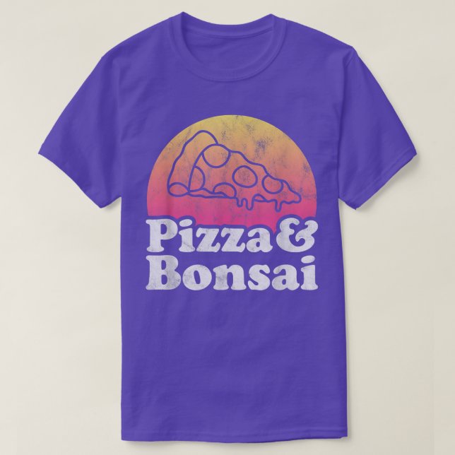 T-shirt Pizza et Bonsai Tree  (Design devant)