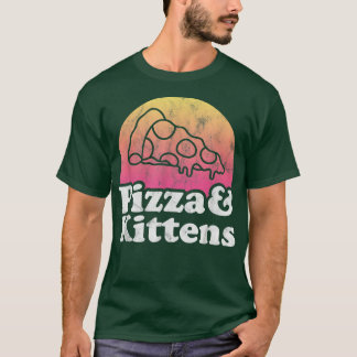 T-shirt Pizza et chatons ou chatons