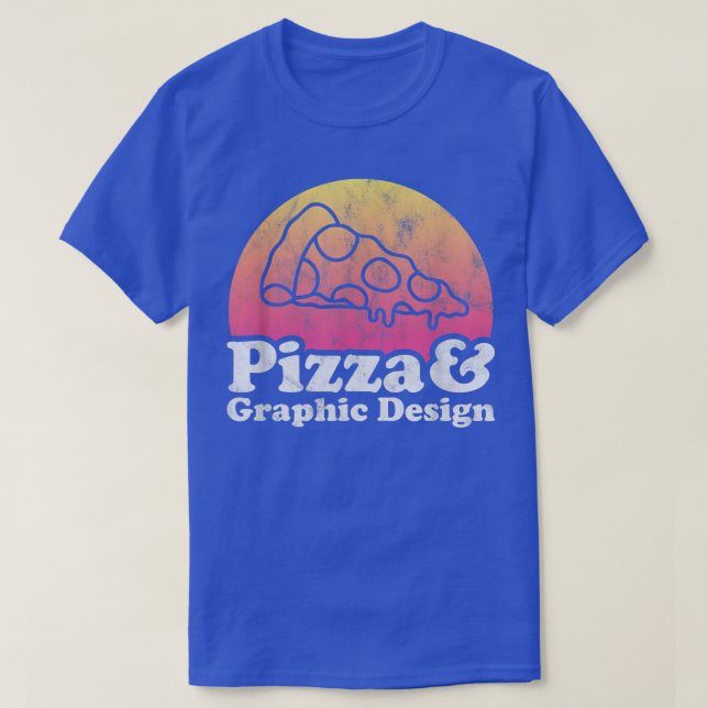 T-shirt Pizza et conception graphique ou graphiste  (Design devant)
