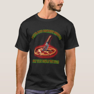 T-shirt Pizza et film d'horreur
