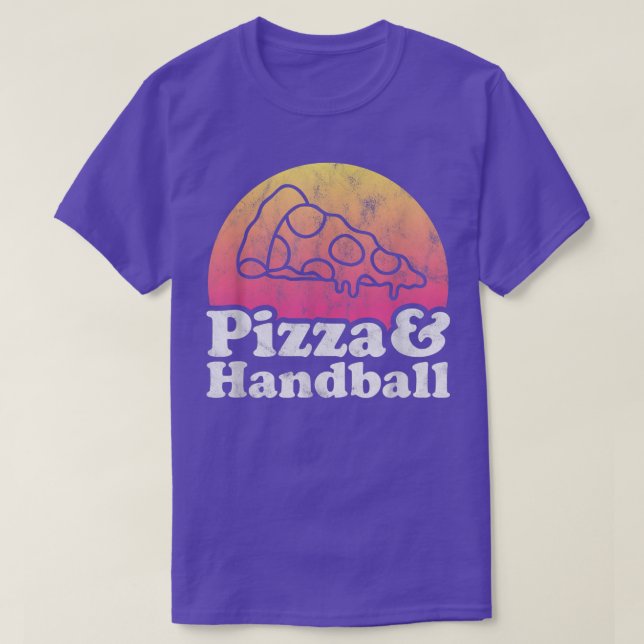 T-shirt Pizza et Handball  (Design devant)