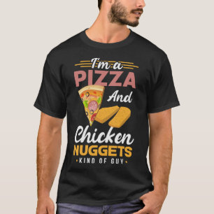 T-shirt Pizza Et Nuggets Je suis Une Pizza Et Des Nuggets