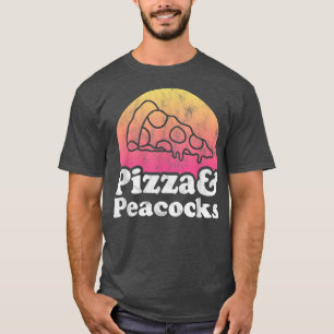 T-shirt Pizza et Peacocks ou Peacock