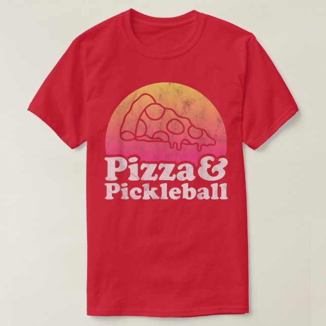 T-shirt Pizza et Pickleball  (Design devant)