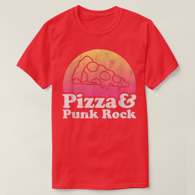 T-shirt Pizza Et Punk Rock 14182962 (Design devant)