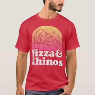 T-shirt Pizza et Rhinos ou Rhino Rhinoceros