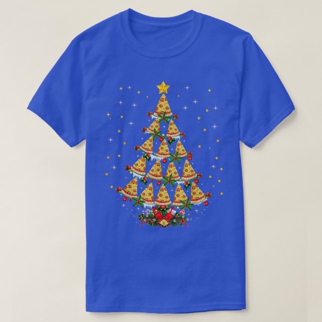 T-shirt Pizza Fast Food Lover Xmas (Design devant)
