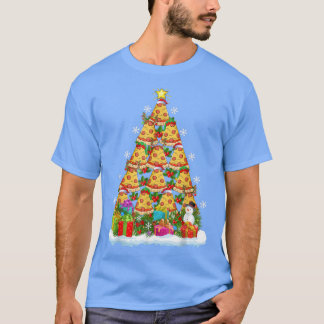 T-shirt Pizza Fast Food Xmas Tree Lighting Père Noël Pizza