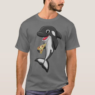 T-shirt Pizza Food Love Killer Whale Orca Lover Animal Wom
