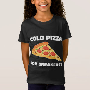 T-Shirt Pizza froide pour le petit-déjeuner