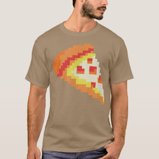 T-shirt Pizza Funny Fast Food Piel Art Vidéo Gamer Jeu 