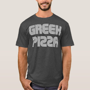 T-shirt Pizza grecque Vintage Retro les années 70 80s Drôl