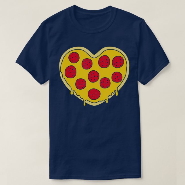 T-shirt Pizza heart  (Design devant)
