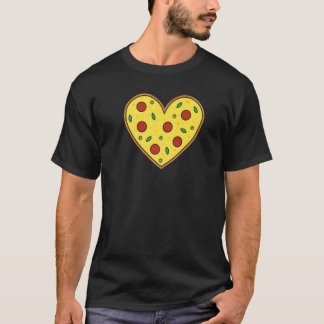 T-shirt Pizza Heart Lot Pizza Foodie Top Hommes Femmes Enf