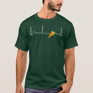 T-shirt Pizza Heartbeat Tee Dons Drôle Pour Les Amateurs D