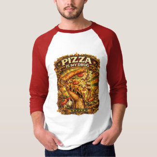 T-shirt Pizza Is My Drug Funny Pizza Lover Retro Vintage D