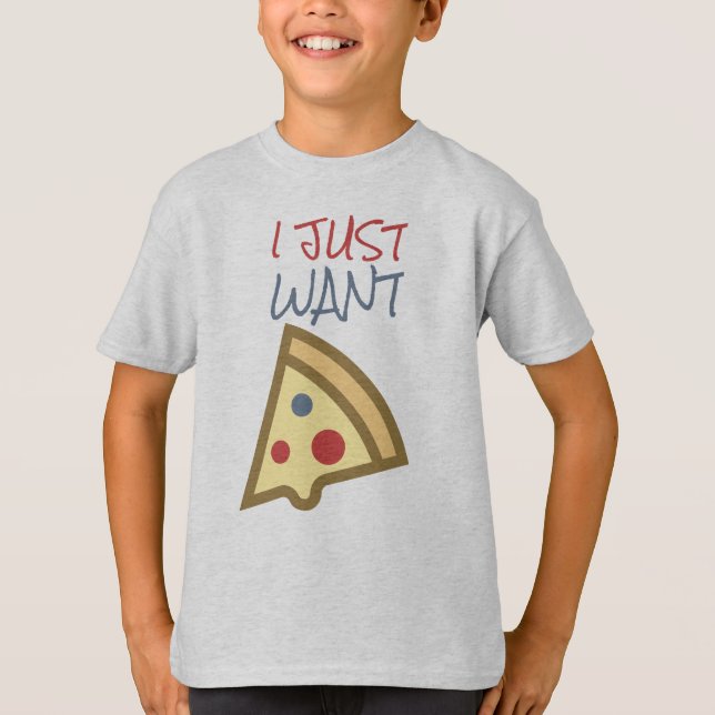 T-shirt Pizza Kids' Hanes TAGLESS® (Devant)