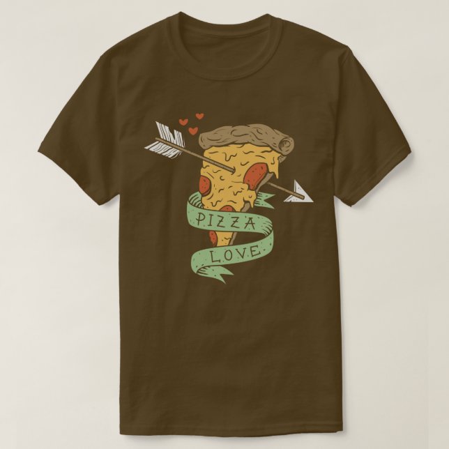 T-shirt Pizza Love (Design devant)