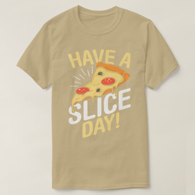 T-shirt Pizza Lover repas italien Pizza Jour de Slice P (Design devant)