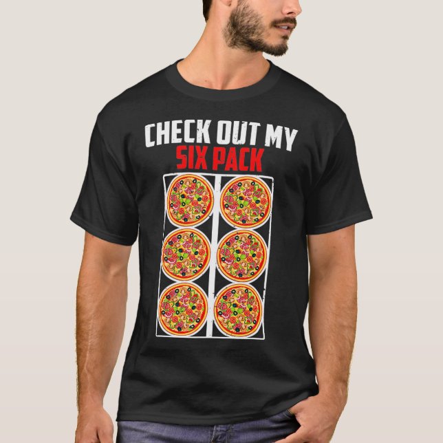 T-shirt Pizza Lover Shirt Italian Pizza Delivery Maker Six (Devant)