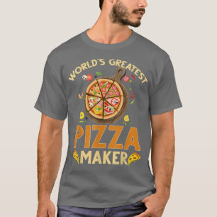 T-shirt Pizza Maker Baker Mondes plus grande pizza Maker