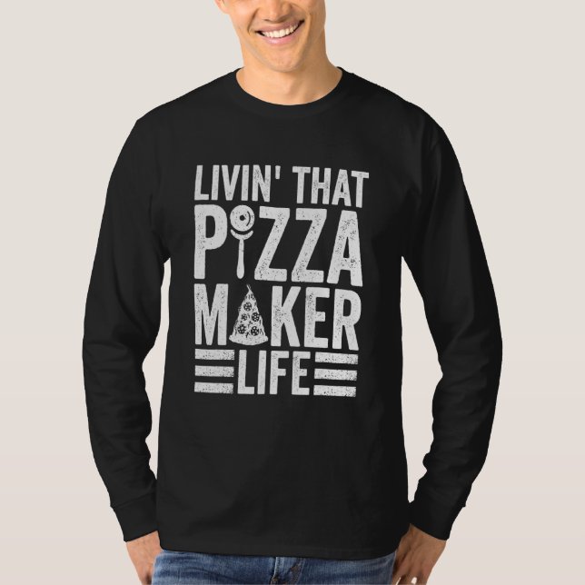 T-shirt Pizza Maker For Pizza Expert (Devant)