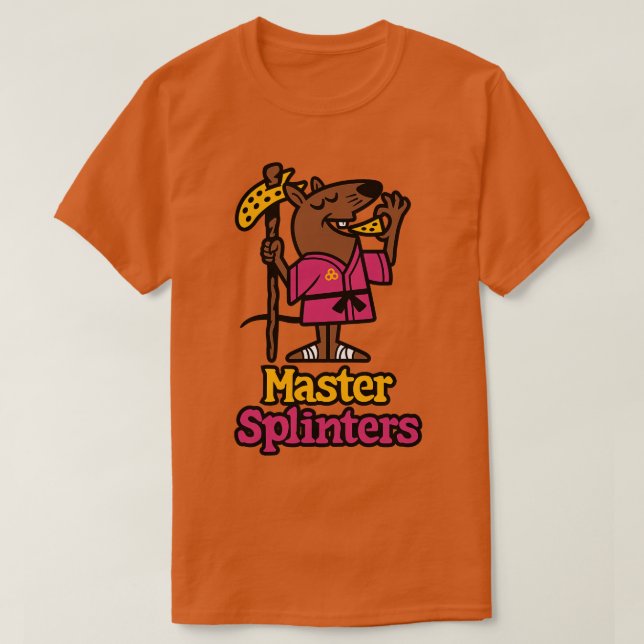 T-shirt Pizza Master Splinters (Design devant)