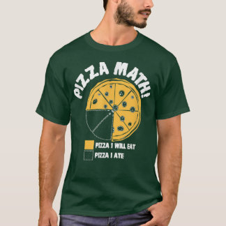 T-shirt Pizza, Maths, Drôle enseignant de maths Pizza cade