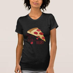 T-shirt Pizza mon coeur