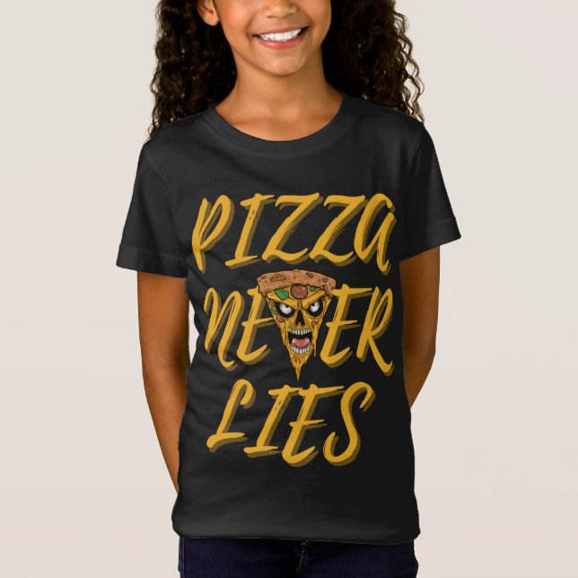 T-Shirt Pizza ne ment jamais (Devant)