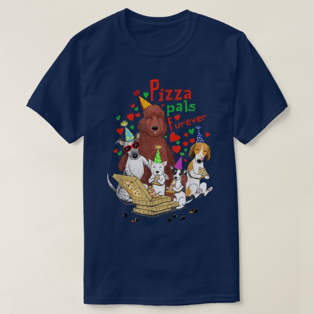 T-shirt Pizza Pals Furever  (Design devant)