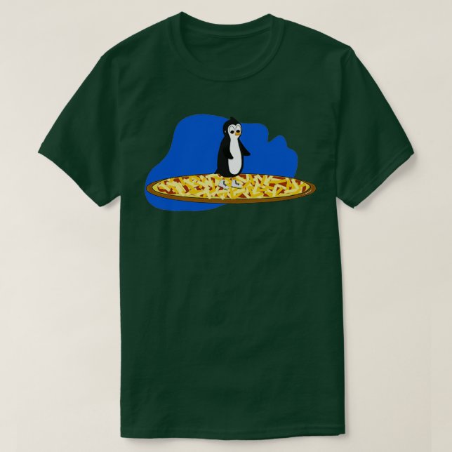 T-shirt Pizza Penguin (Design devant)