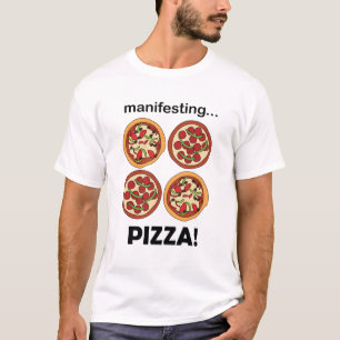 T-shirt Pizza Pepperoni qui se manifeste