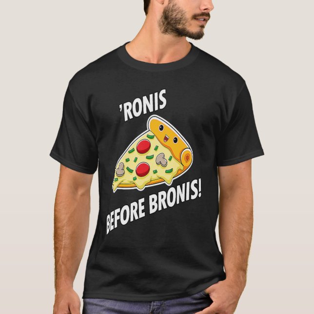 T-shirt Pizza Pepperonis 'Ronis avant Bronis Pizzas (Devant)