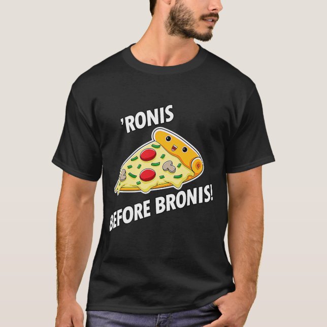 T-shirt Pizza Pepperonis 'Ronis avant Bronis Pizzas (Devant)