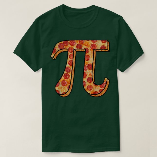 T-shirt Pizza PI Day Drôle Nourriture 3  (Design devant)