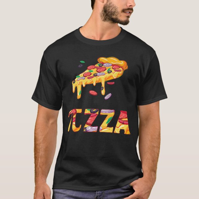 T-shirt Pizza Pi Jour Enseignant Geek Nerd (Devant)