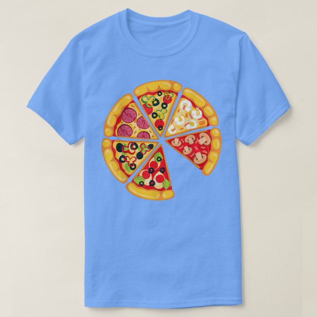 T-shirt Pizza Pie & Slice Papa Et Son Correspondant Pizza  (Design devant)