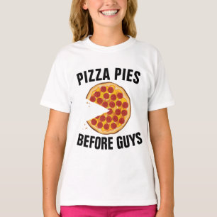 T-SHIRT PIZZA PIERRE AVANT QUE LES GARS FUNNY FILLES T-SHI