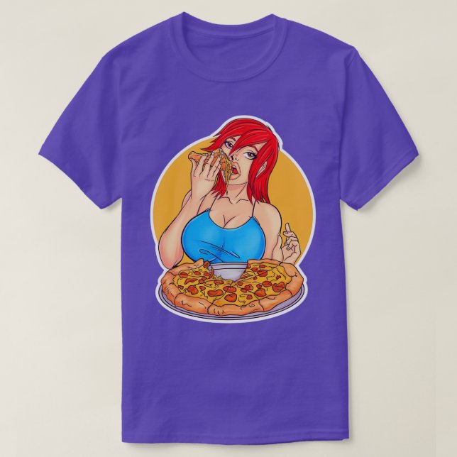 T-shirt Pizza PinUp (Design devant)